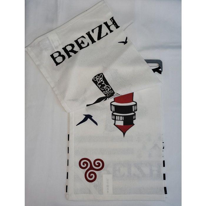 Lot de 2 torchon Bigouden breizh