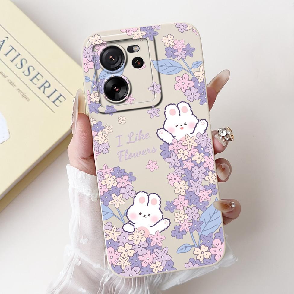 For Xiaomi 13T Pro Case 13T Silicone Cute Cartoon Cat Fashion Luxury Funny Shockproof Back Cover For Xiaomi 13T Phone Case Funda