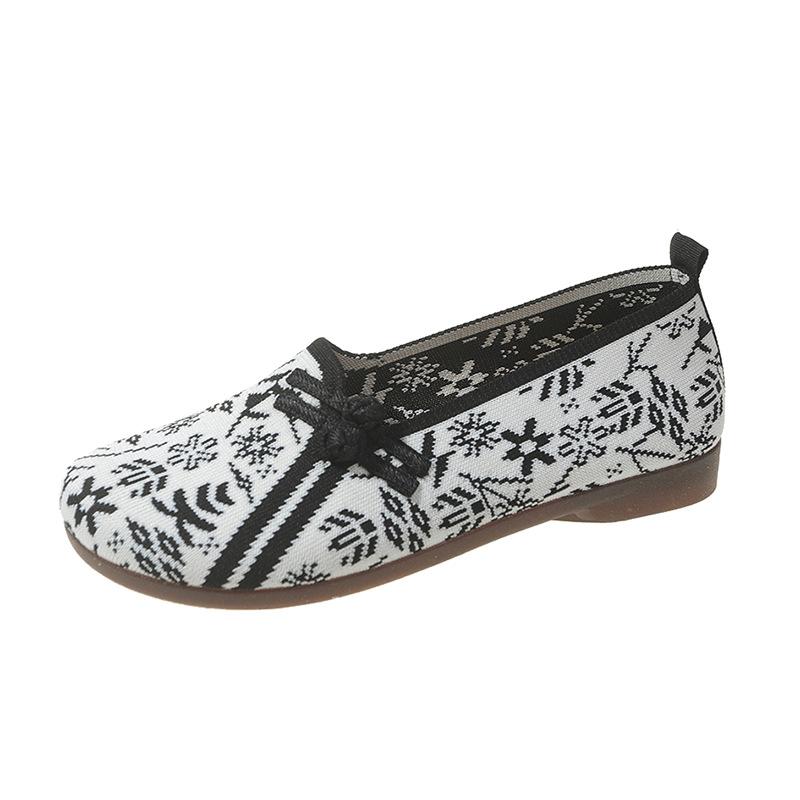 Spring and summer new cloth shoes women's shoes soft sole non-slip shallow mouth breathable mother shoes lazy shoes low-top flat bottom