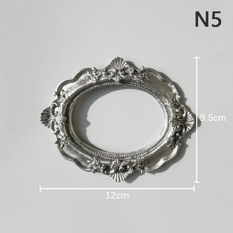 Projekt wyświetlacza sztuki paznokci Retro metalowa nieregularna ramka na zdjęcia narzędzie do pokazywania paznokci