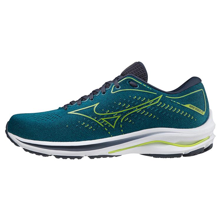 

Mizuno Wave Rider 25 Textile, Synthetic Leather Cushioning Abrasion Resistant Breathable Rebound J1GC210382 50