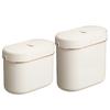 Wall-Mounted Trash Can with Lid Anti-Odor Insect-Proof Sealed Design No Drilling Large Opening Kitchen Garbage Bin