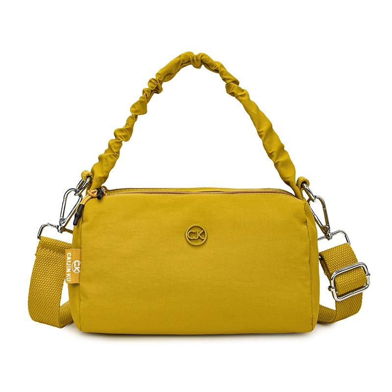 Niche portable pillow bag women's shoulder bag multi-layer nylon bag leisure sports messenger bag