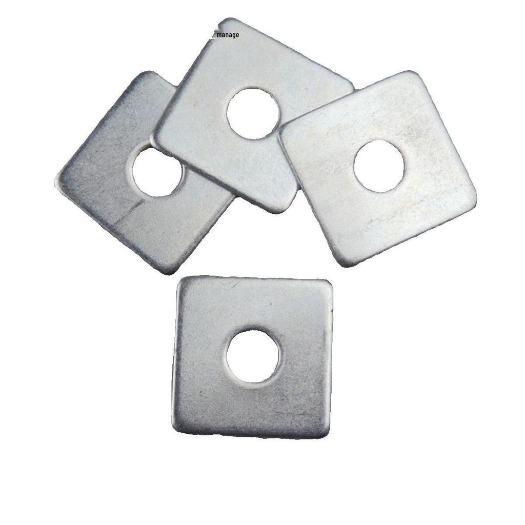 Thickened Galvanized Square Iron Washer - Four-Sided Flat Gasket