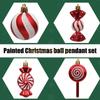 KX4B 13Pieces Eye Catching Christmas Tree Ornament Elegant Christmas Ornament Set Stylish Festival Tree Pendant Decoration
