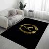 Black Golden Crown Letter Bathroom Mat Anti-slip Absorb Water Long Strip Cushion Bedroon Mat Welcome Doormat