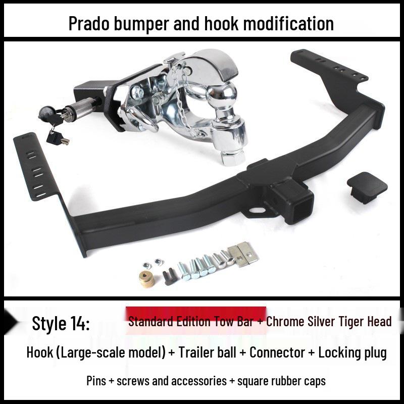 Prado Trailer Hitch: Compatible with 2700/4000 LC120/150 Rear Tow Bar Towing Hook