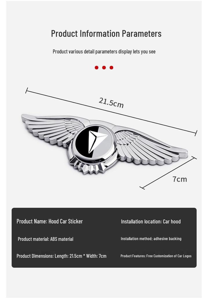 Changan Deepal S05/S07/SL03/L07/G31 Car Hood Wing Emblem Sticker