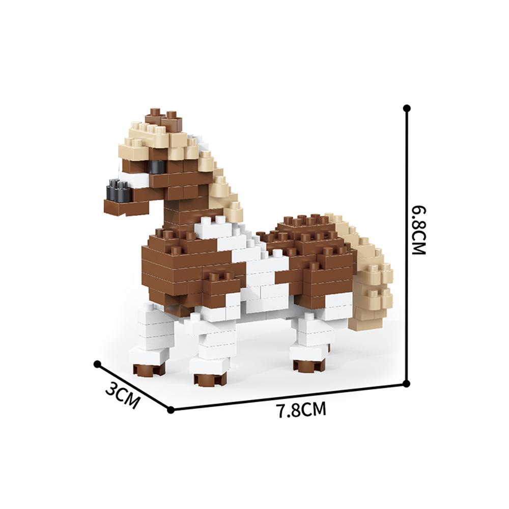 Crazy Animal Mini Toy Building Blocks - Sheep, Zebra, Cow, Camel, Alpaca DIY Stress Relief, Adorable Desktop Animal Decorations