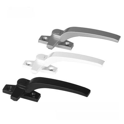 Vintage Thickened Aluminum Alloy Window Handle with Lock for Plastic Steel Windows, Fits 50 Door and Window Models