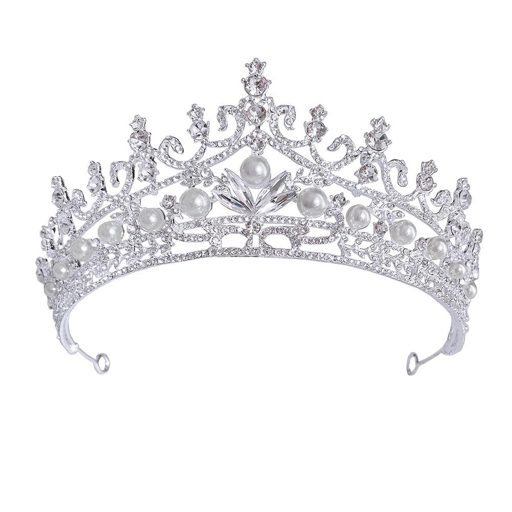 

Свадебная корона Головной убор Основное свадебное платье Свадьба высокого класса Корейская Взрослая Церемония со Студией макияжа Корона Аксессуары для волос