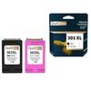 QUALITONER - 2 Compatible Cartridge for HP 303 XL + 303CL XL 303XL + 303CLXL Black + Color for HP Tango Envy Photo 6200 Series Ph
