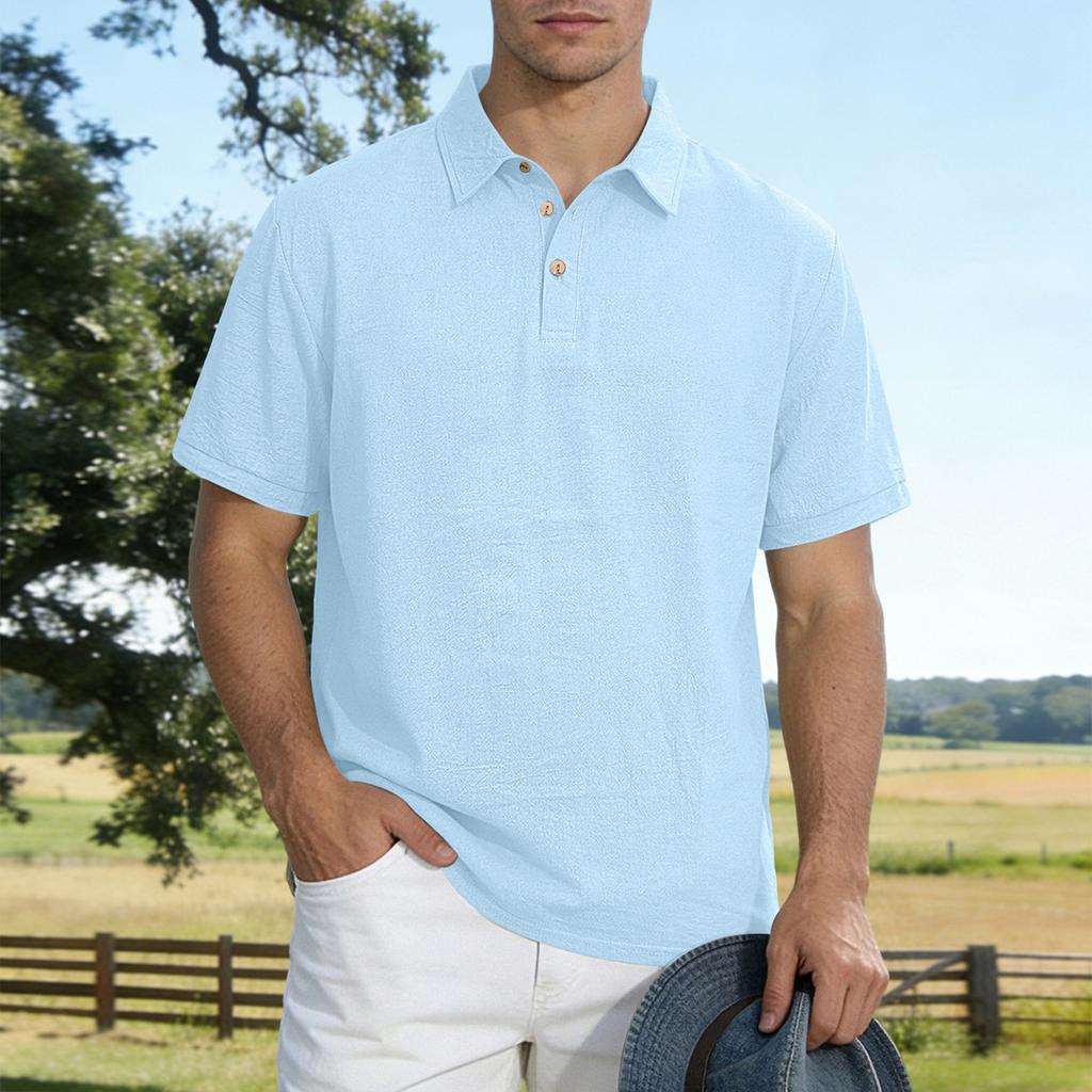 Classic Mens Polo Shirts Short Sleeve Comfortable Polo Shirts for Men Adult Casual Golf Clothing for Men Lightweight Polo Shirt