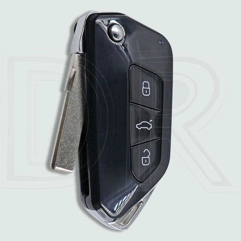 

DR 202AD Модифицированный откидной корпус ключа-пульта для VW Volkswagen Passat Golf Mk6 Polo Caddy Tiguan Beetle Skoda Octavia Seat