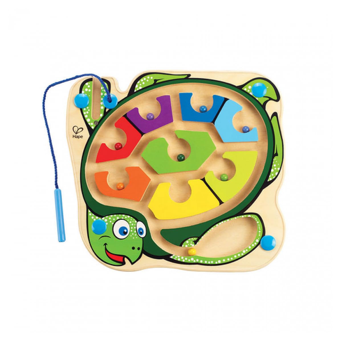 

Hape Turtle Rolling x x Ages 3 and Wooden Pretend Play E1705 Maze, 24.5 22.3 2.1 cm, Up, Toy,