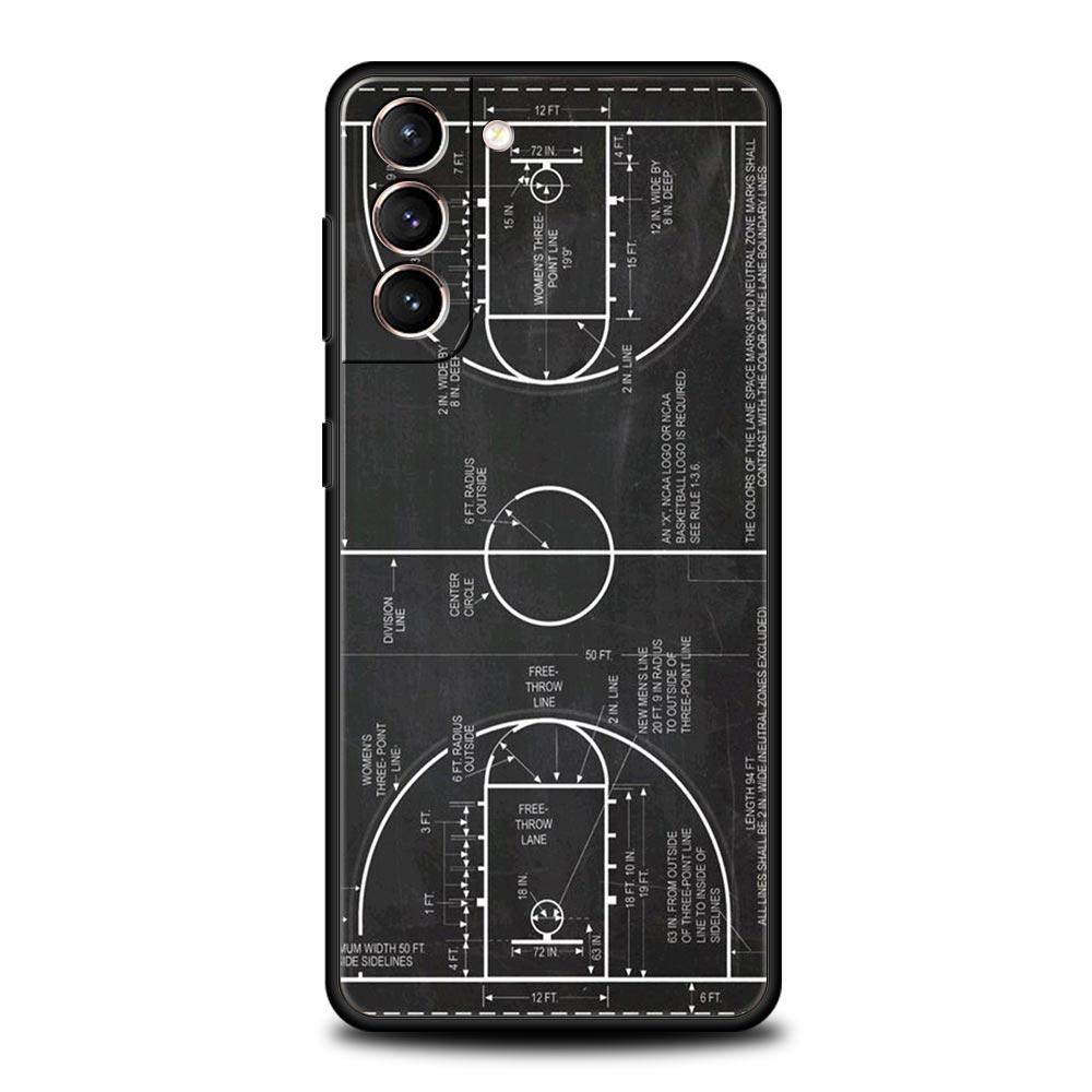 Football Basketball Tactical Board Phone Case for Samsung Galaxy S26 S25 S24 S23 S22 S20 S21 FE Ultra S25 Edge Plus 5G Soft TPU