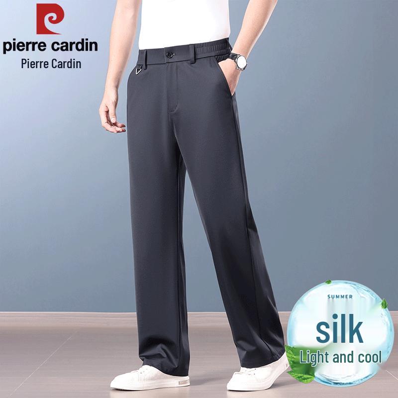 Pierre Cardin Men's Breathable Elastic Straight-Leg Casual Pants