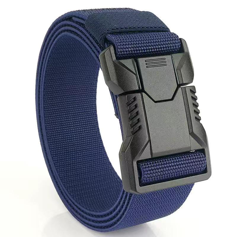 Cobra Waistband Men's Elastic Canvas Tactical Belt - Versatile for Casual, Work, and Outdoor Training