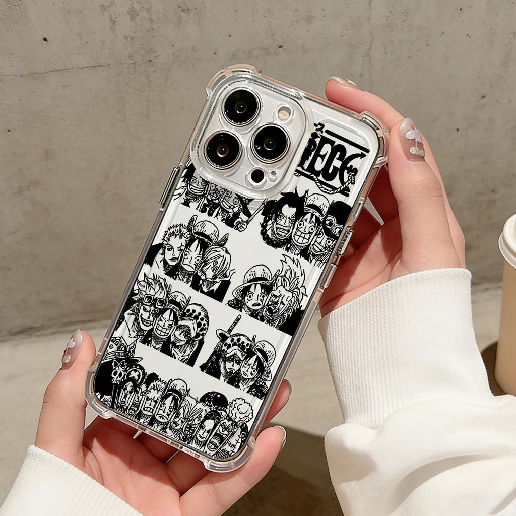 Anime Luffys Zoros Phone Case For iPhone 17 16e 16 15 14 13 12 11 Mini Air Pro Max X XR XSMax 7 8 Plus Anti Fall Clear