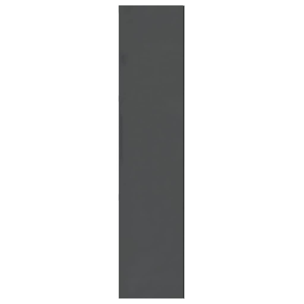 Vidaxl Szafka Łazienkowa Z Lustrem 60X15X75 Cm, Mdf, Szary Z Połyskiem