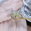 Medieval Green Butterfly Cool Niche Design Open Ring Light Luxury High-End Ring