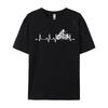 Motor Bike Heartbeat Motorcycle Lover Pullover Hoodie Comfortable Unisexs Tops Tees Leisure TeeShirts Fashionable Tshirts