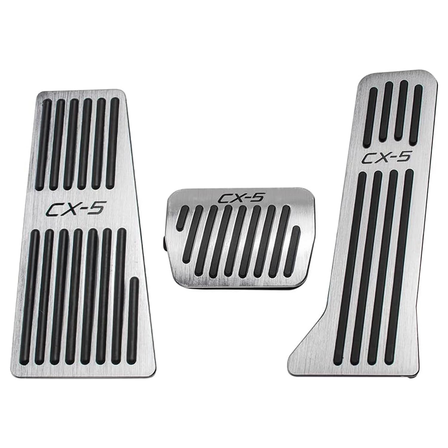 

Yamlten Mazda Pedal Cover 2022 Compatible with CX5 KE Series and KF Series Accelerator Rubber Custom Part (January - Present) Pedal, Aluminum, серебряный