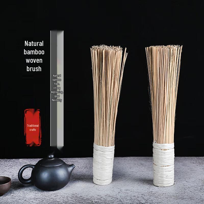 JingJingRS Verlängerte Bambus-Topfreinigungsbürste (2er-Pack)