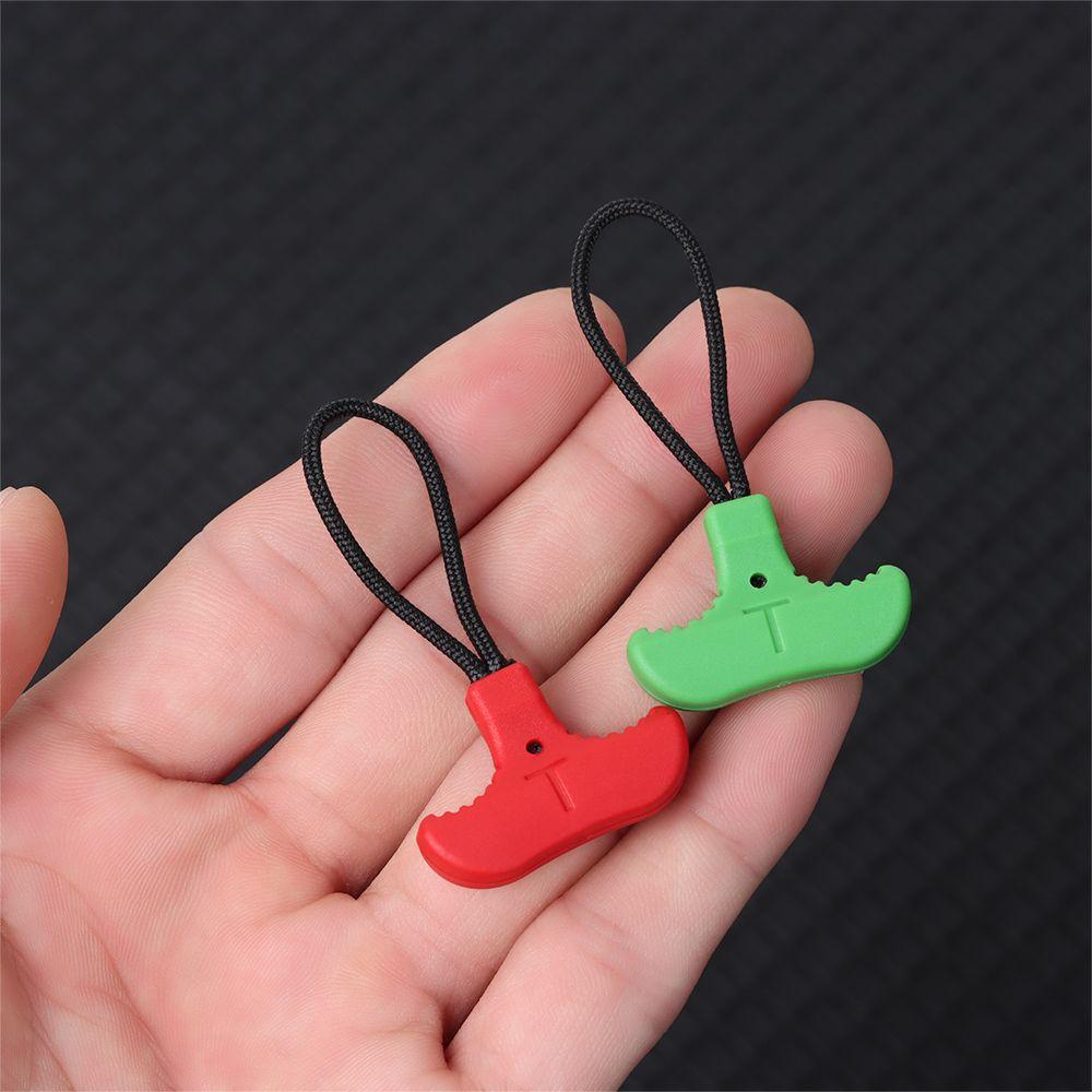5PCS Colorful TPU T-shaped Zipper Backpack Zipper Puller Replacement Tactical Bags Zipper Pull Fixer Clothing Accessory Tools
