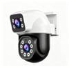 AIOOK Çift Lensli WiFi Kamera HD 8MP İki Yönlü İnterkom Video Kamera Dış Mekan Su Geçirmez Gece Görüşü IP CCTV Mobil İzleme Akıllı Güvenlik Kamerası