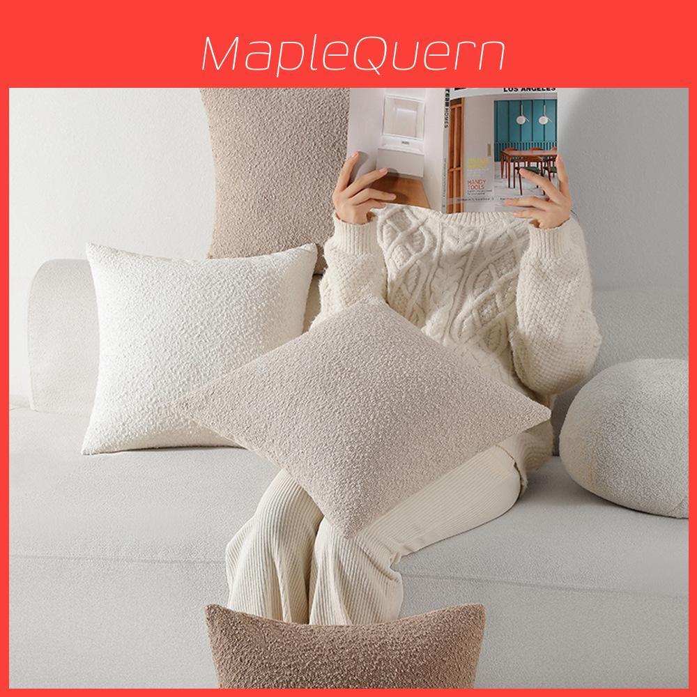 Super Soft Chenille Cushion Cover Modern Minimalist Style Plush Throw Pillow Case Variety Of Colors