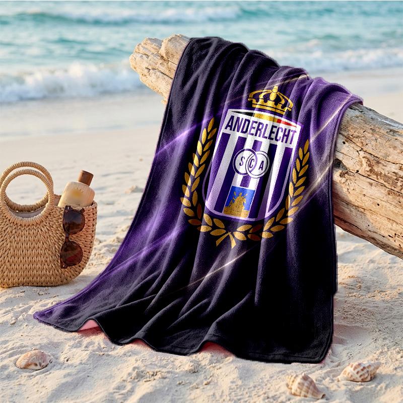 Anderlecht FC Druck Mikrofaser Strandtuch Schnelltrocknend Saugfähig Großes Handtuch für Strand Schwimmen Reisen