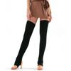 Knit Yoga Leg Warmers Over The Knee Ribbed Stretchable Long Socks For Women And Men Comfortable Breathable Soft Fabric