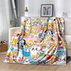 New Style Lankybox Boxy Foxy Rocky Cartoon Blanket,Soft Throw Blanket for Home Bedroom Bed Sofa Travel Picnic Cover Kid