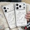 Little Bear Window Clock iPhone 15/14 Case - Apple 17/16 Pro Max Compatible, Anti-Drop Cover