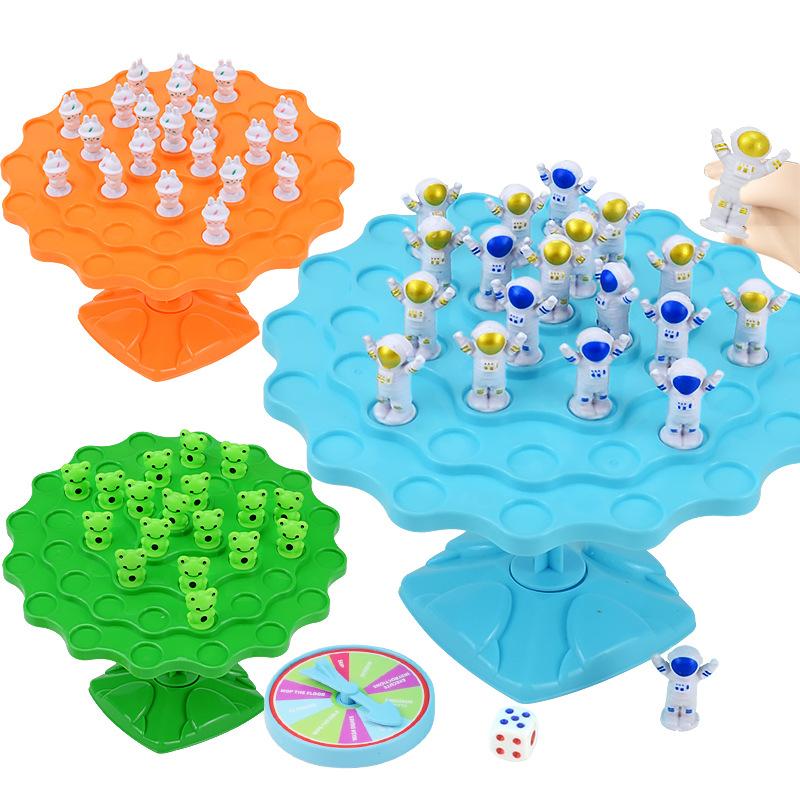 Astronaut Balance Tree Table Game Children'S Puzzle Leisure Parent-Child Interactive Stacking Music Game Toys