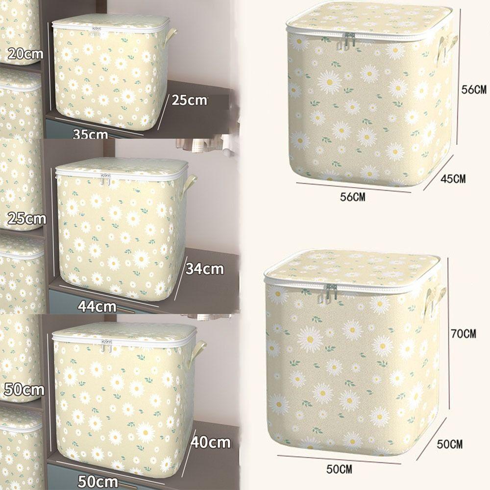 Mit Griffen Aufbewahrungsbehälter für Kleidung Gänseblümchen Aufbewahrungsbehälter Große Kapazität Steppdecken-Aufbewahrungstasche
