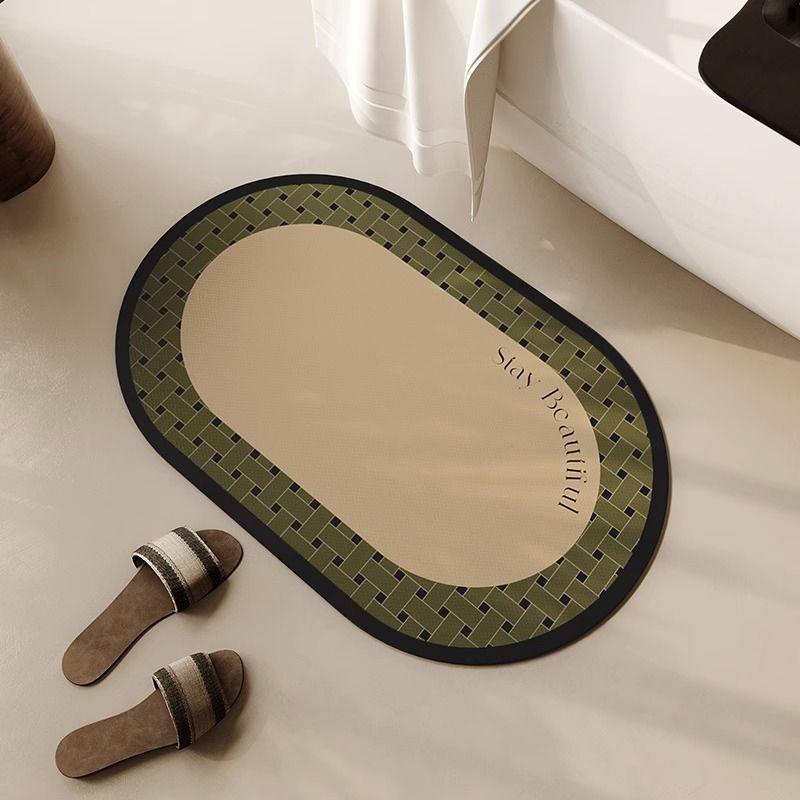 Soft diatom mud bathroom absorbent floor mat toilet quick drying carpet indoor kitchen door waterproof mat foot pad