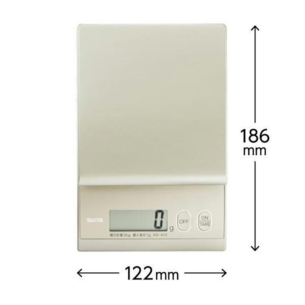 Balança de Cozinha Tanita KD-410-GD Dispositivo de Medição Digital Capacidade Máxima 2kg 1g Unidade Estilosa Fofa Compacta Simples Dourado