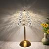Crystal Table Lamps for Restaurants Bars Bedside Night Lights for Bedrooms Charging Touch Lamp Lighting Fixtures Home Decor Lamp