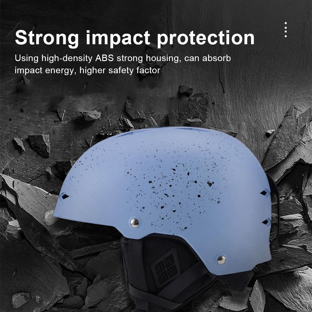 Winter Ski Helmet Unisex Snow Helmet Integrated Sports Safety Helmet Shockproof Ski Protective Helmet Adjustable for Men Women