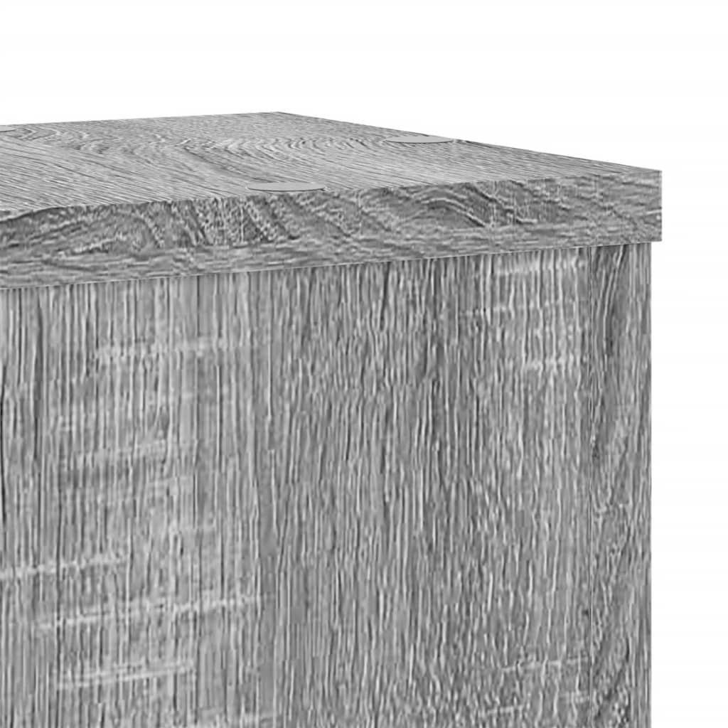 Plant Stand Set of 2 Grey Sonoma 17 x 17 x 60 cm Engineered Wood
