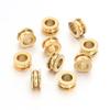 10-20pcs/lot Stainless Steel Spacer Beads Big Hole Loose Beads Fit 4 5mm Round Leather Cord DIY Bracelet Necklace Jewelry Making