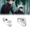New Jujutsu Kaisen Fushiguro Megumi Gojo Satoru 2D Ring Anime Peripherals Fashion Cartoon Cosplay Accessories Trendy Niche Gifts