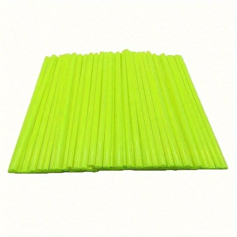 72pcs Colorful Bicycle/Motorcycle Accessory Spoke Covers, Universal Steel Wire Protection Sleeve