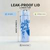 1PC Coffee Club Cup Drink Retro Print 750ml Color Plastic Sports Water Bottle Leakproof Flip Straw Lid Suitable for Sports Office Home Use