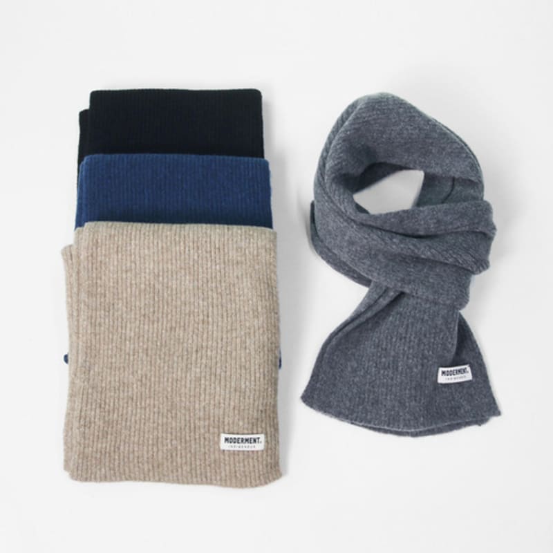 Moderment Wool Basic Short Muffler [4 Colors]