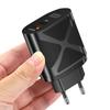 LED Light-up Dual Port Fast Charger 20W PD + 4A QC3.0 (US/EU/UK)