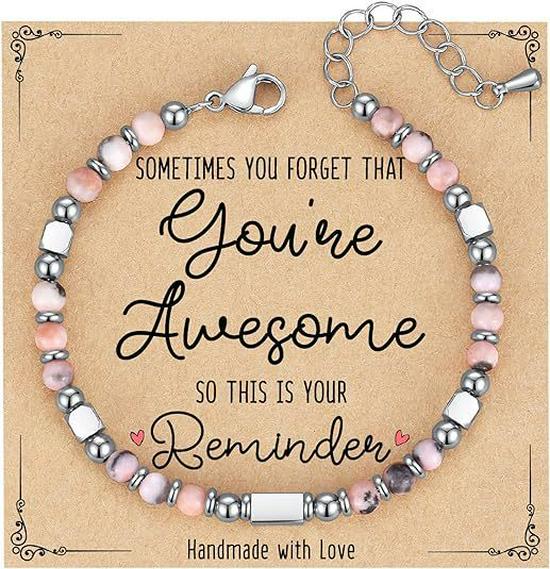 Bracelet de Couple Bohème 4MM: Pierre Naturelle Perlée avec Turquoise Zèbre Poudre et Acier Inoxydable