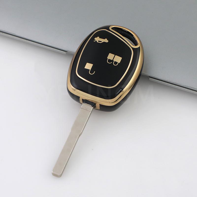 Auto Fob for Ford Mondeo Focus Fusion Fiesta Galaxy Transit 2008 2006 2007 Tpu 3 Bottons Car Key Case Cover Shell Accessories